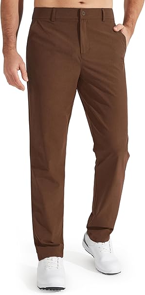 Men's Stretch Golf Pants Lightweight Casual Work Trousers
