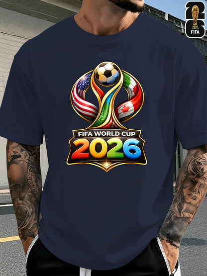 Men's FIFA 2026 World Cup Cotton Blend Casual T-Shirt