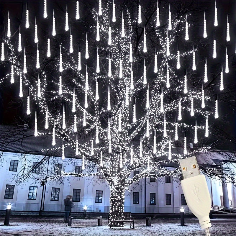 192 Leds USB Meteor Shower Lights - 8 Strands