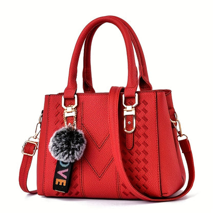 Parent Bag Handbag New Fashion    Ball Pendant Small Tote Bag Thanksgiving Gift for Family