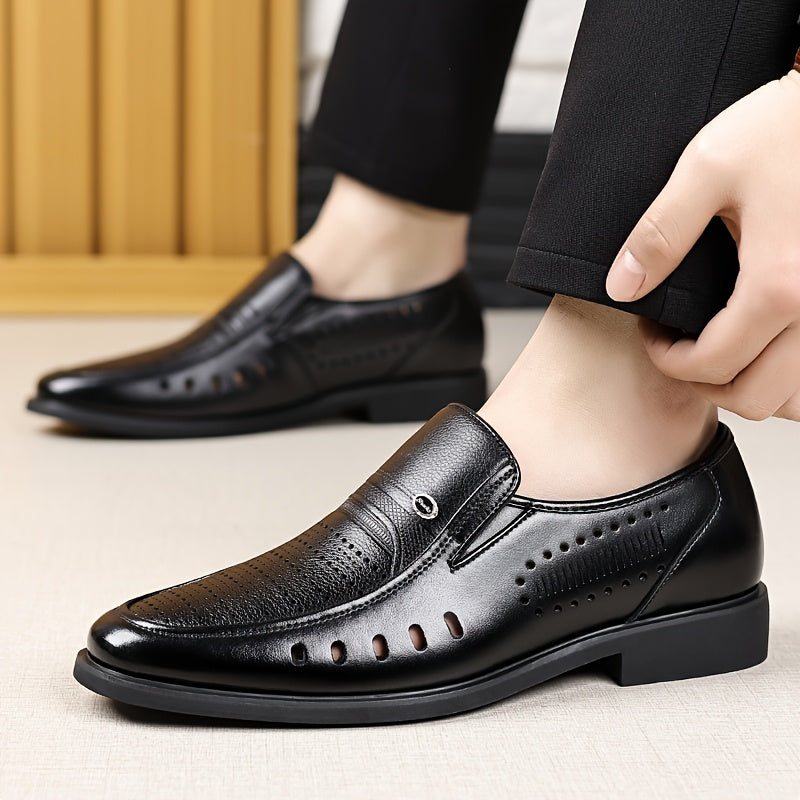 Men's Summer Slip-On Oxford Shoes Breathable Non-Slip Casual Business
