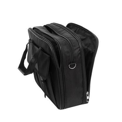 Large Capacity Polyester Briefcase Shoulder Bag with Zipper