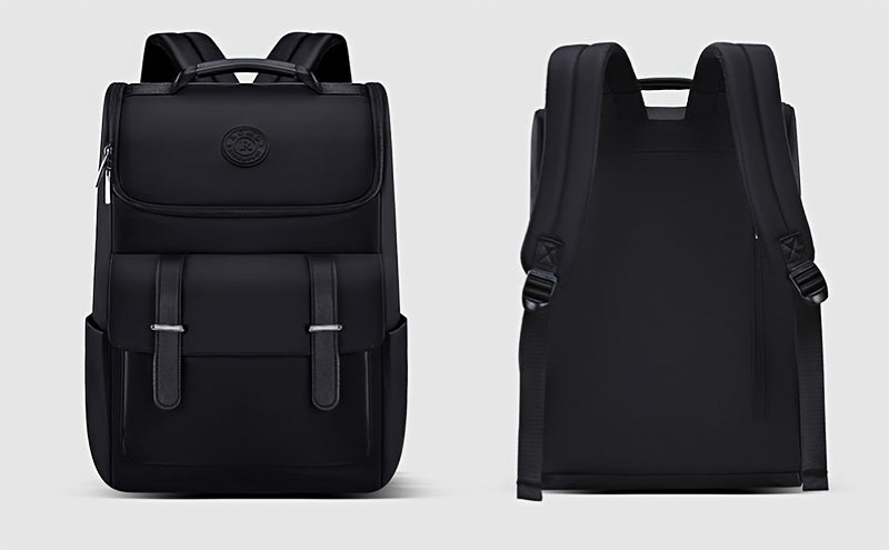 Men'S Large Capacity Laptop Backpack - Soft Shell, Durable  Easy to Clean, Multi-Functional Casual Business Travel Bag with Zipper Closure, Hand Washable, Commute Essentials   Casual Style   Zippered Closure