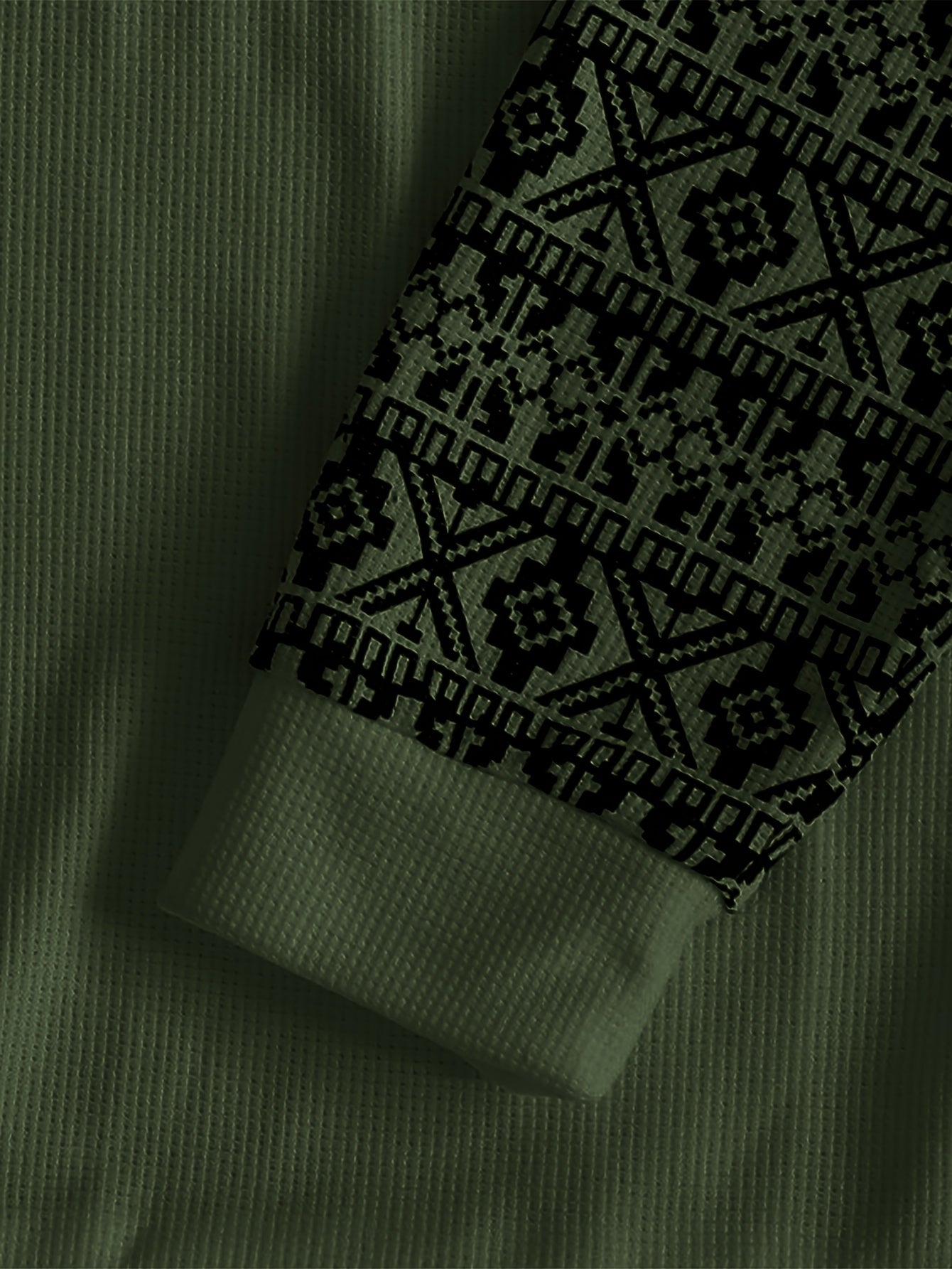 Men'S Long-Sleeve T-Shirt in a Heavy Waffle Knit for Autumn, Perfect for Casual Wear