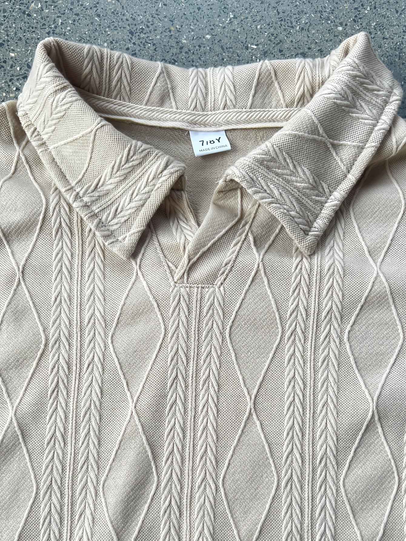 Boys' Summer Breathable Polo Shirt with Lapel Collar