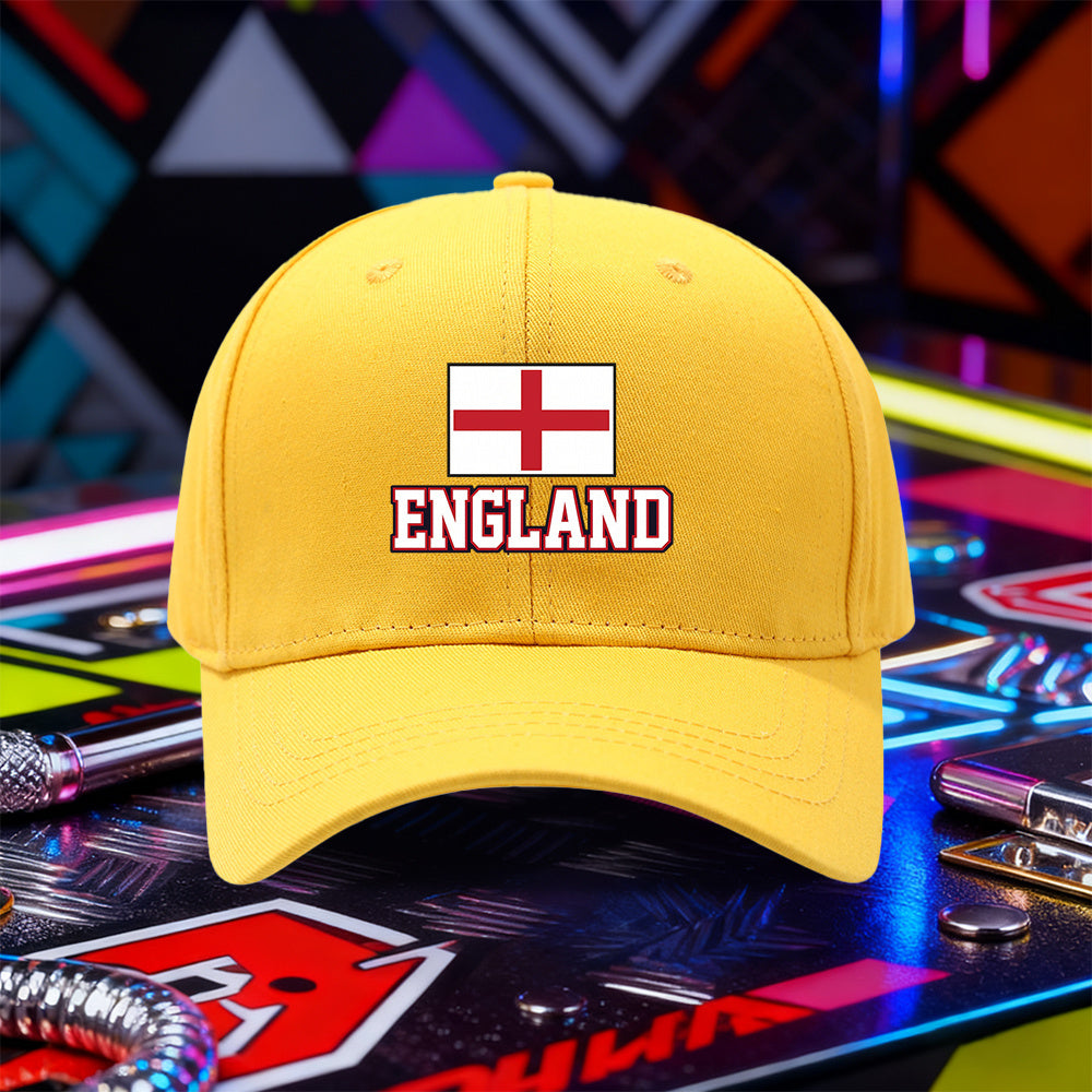 Lightweight England Flag Baseball Cap for Men & Women