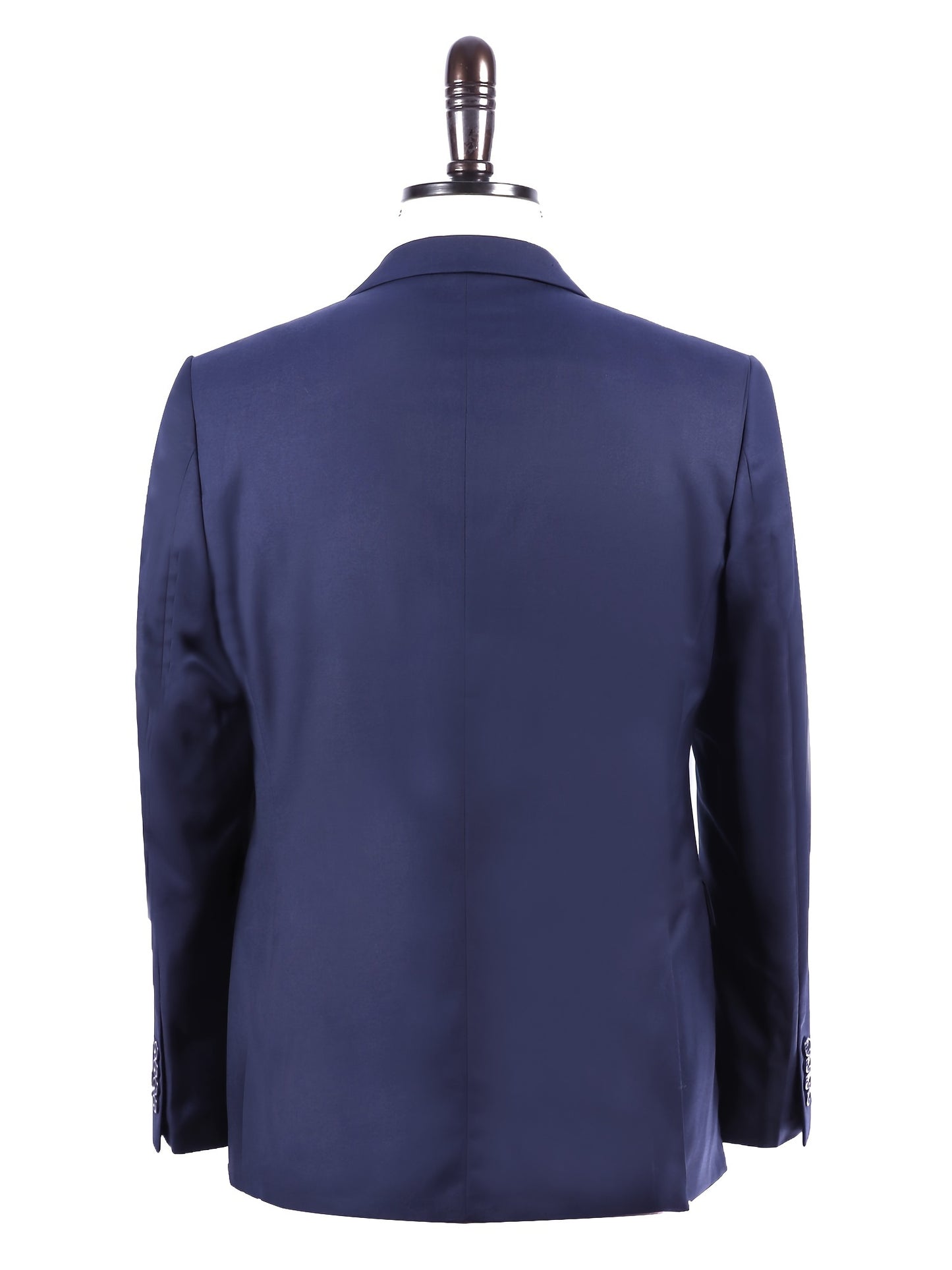 Men's Solid Color Work Suit Set with Vest and Pants