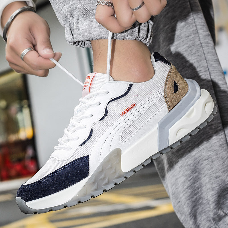 Men's Casual Sports Sneakers with Lightweight PU Sole