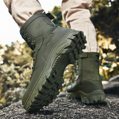 Men's All-Season Hiking Boots with Anti-Slip Rubber Soles