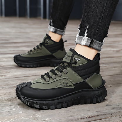 Men'S Outdoor Hiking Boots - Breathable PU Upper, Durable PVC Sole, Suitable for Trekking, Camping and Mountaineering | Military-Style Hiking & Camping Gear