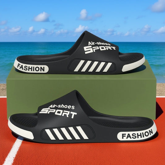 Unisex EVA Comfort Slippers with Contrast Color Sporty Design, 3 Colors, Cloud-Soft EVA Sole, Simple, Stylish, and Versatile, Essential Item for Home, Outdoor, Leisure, Travel, and Beach Sandals - ayq