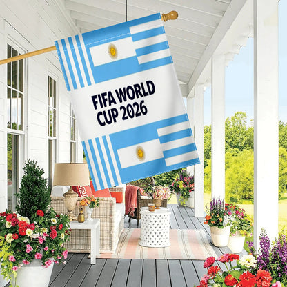 2026 World Cup FIFA Garden Flag with Argentina Design