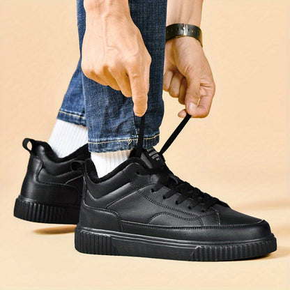 Men's & Unisex (for also) Winter-Ready High-Top Boots/Shoes with Thermal, -Slip Thick Sole &  Upper - Cold-Resistant Round Toe for snow, ice, and Casual Attire - Durable Casual Footwear (Compatible with boots)