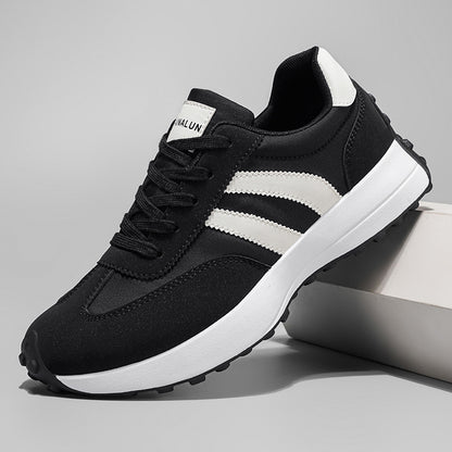 1 Pair of Men'S Casual Sneakers, Comfortable And Fashionable on The Feet, Suitable for All Seasons, White, Black, Green - Suitable for Outdoor Travel, Walking, And Sports - ayq