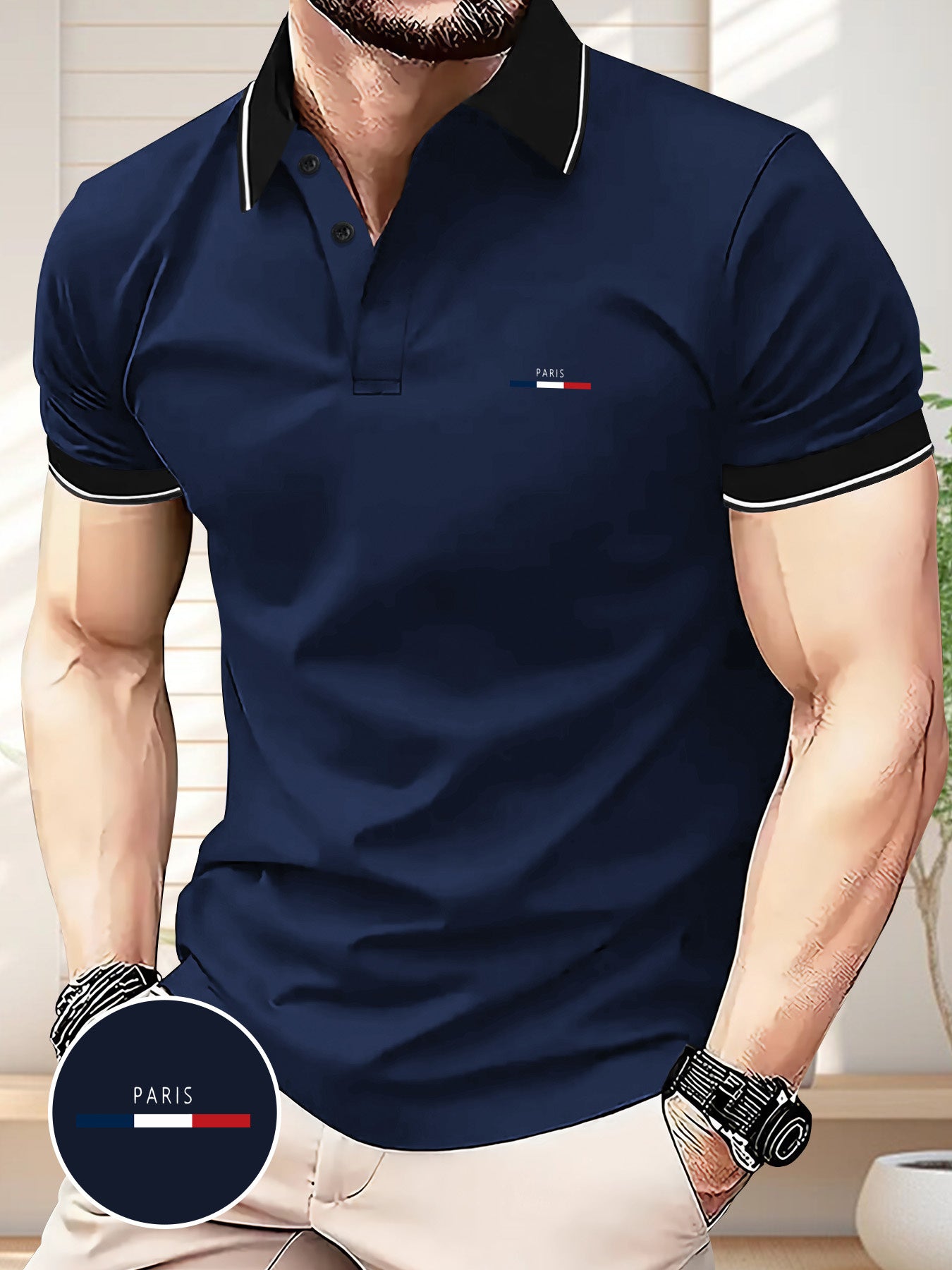 Summer Business Casual Outdoor Short Sleeve Trendy Men's Golf Shirt, Loose Fit Printed Top for Couples and Unisex Wearers - ayq