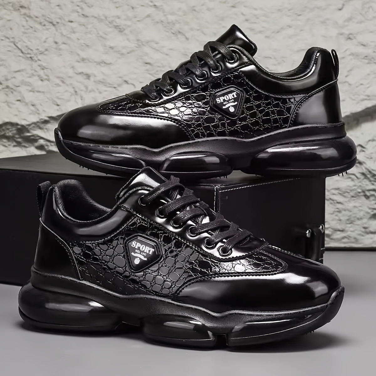 Men's Business Casual Shoes, Fashionable Men's Shoes, Glossy Shoes, Party Event Shoes, Wedding Trendy Shoes - ayq