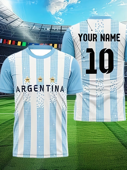 Argentina Football Jersey for Adults | Customizable Fan Shirt