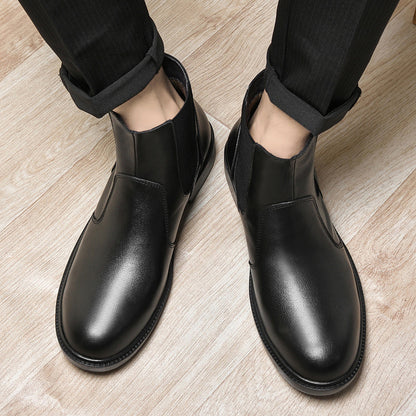 Men's Stylish PU Leather Cross-Border Riding Boots