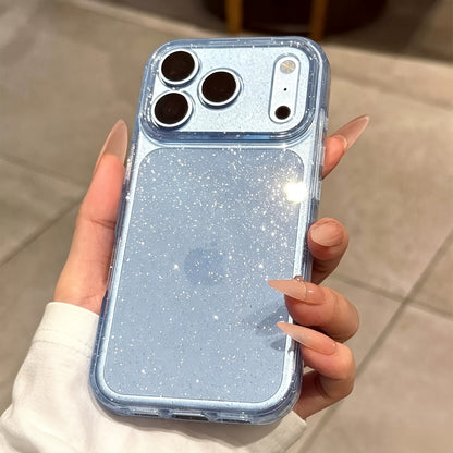 Luxury Clear Glitter Silicone Phone Case with Full Lens Protection for