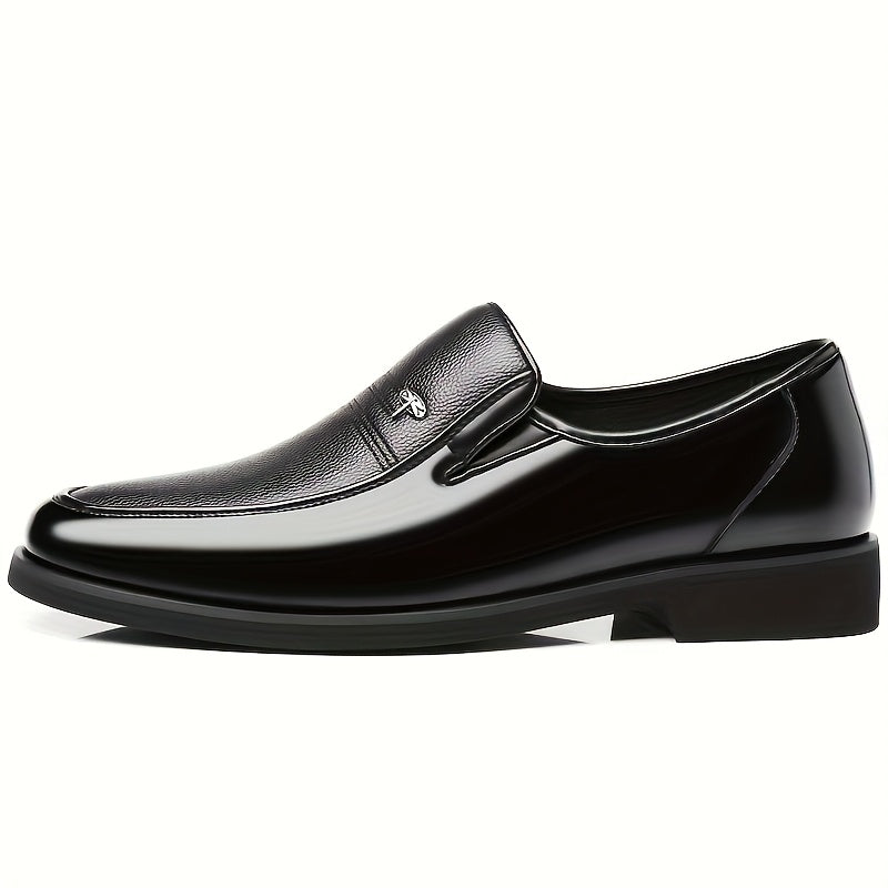 Men's Breathable Pointed Toe Oxford Shoes, Slip-On Formal & Casual