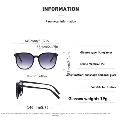 Retro Oversized UV400 Sunglasses for Men & Women, Wide Frame