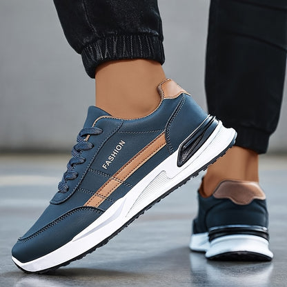 Men's Road Running Shoes, Large Size Men's Outdoor Hiking Shoes, Lace-up Walking Shoes, Training Shoes, Low-top Running Shoes, Trendy Skate Shoes, Student Casual Sneakers for Spring, Summer, Autumn, and All Seasons