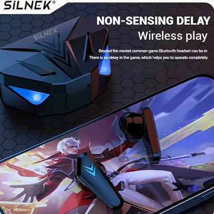 New Wireless Earbuds with LED Display Touch In-Ear TWS True Wireless Sports Music Gaming Headphones Compatible with Smart Devices, Suitable for Low Latency Games and Videos