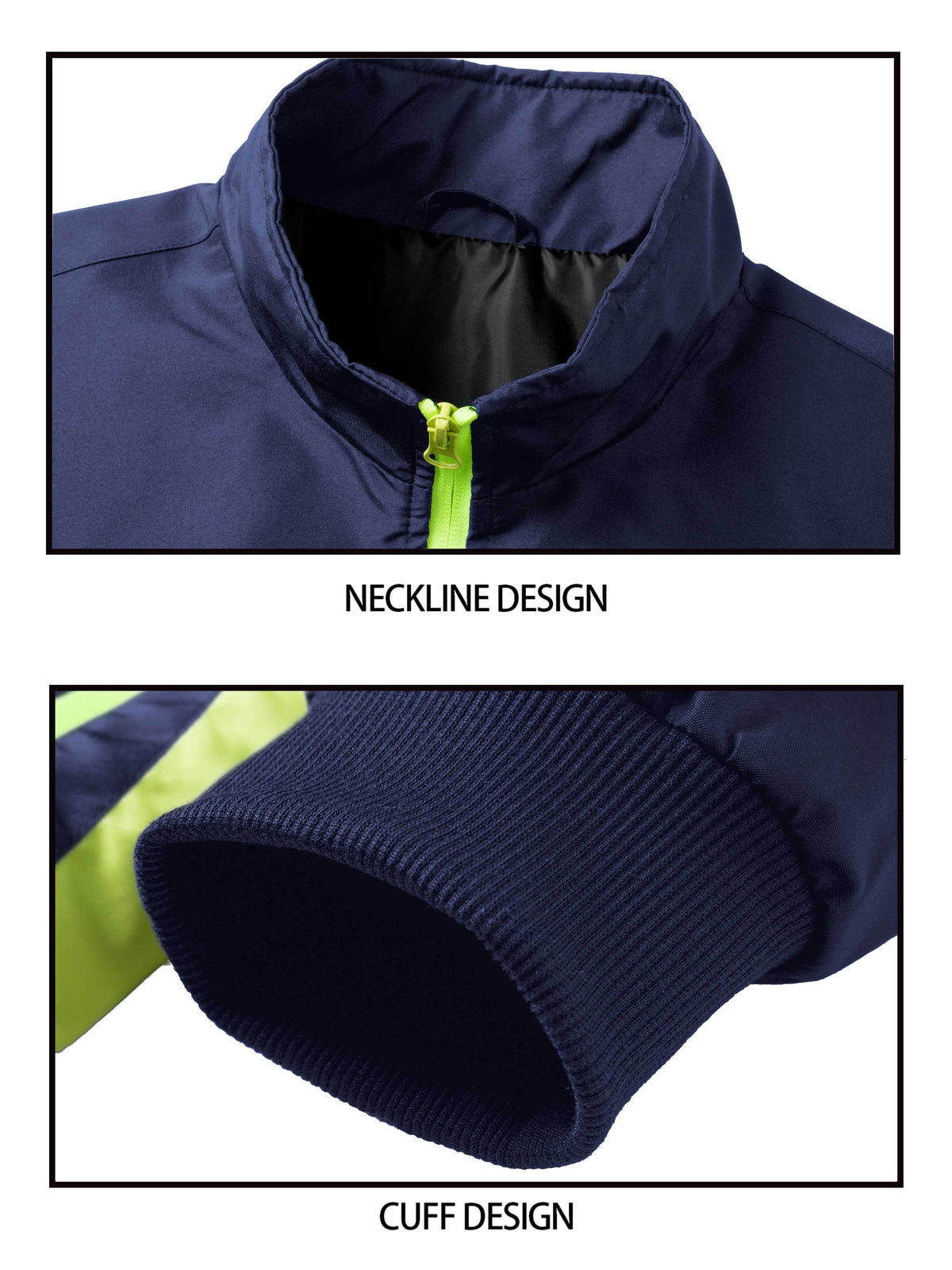 Men's Spring/Fall Stand Collar Zipper Tracksuit Set