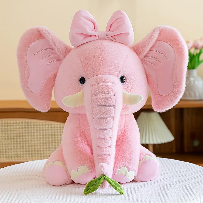 25cm/9.84in New Healing Crown Elephant Doll Plush Doll Artifact for Friends
