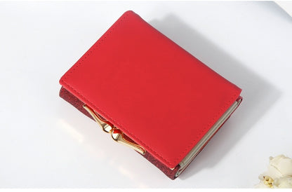 1pc, Women's Luxury High-Quality Wallet, Multi-Functional Multi-Card Slot Exclusive Coin Purse, Portable Compact Versatile Travel, Gorgeous Small Sequins, Exquisite Lady Gentle Style, Unique Design, Metal Snap Closure, Solid