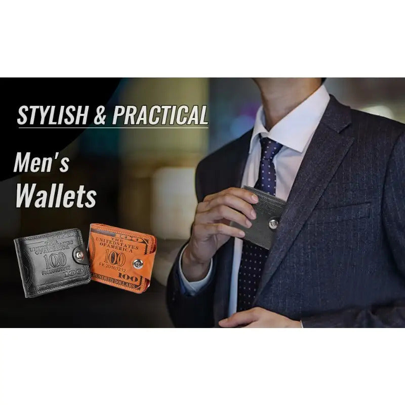 The Latest Upgraded Men'S Synthetic Faux Leather Wallet for 2025 Comes with a Credit Card Holder And a Photo Compartment. Its Elegant Design Is Perfect for Everyday Use, Featuring a Durable Denim Lining. This Unique Wallet, w