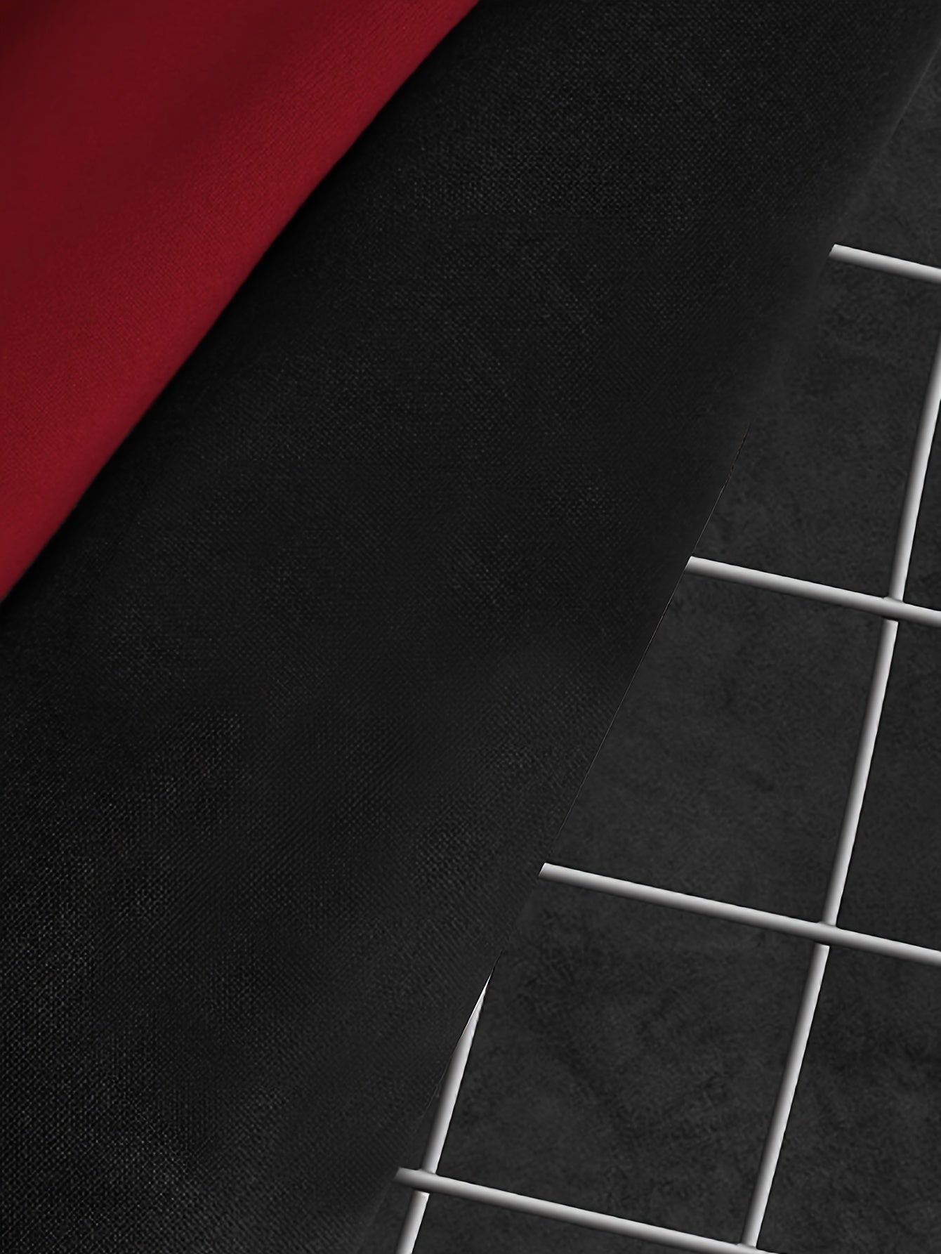 Men's Fashionable R-Letter Patchwork Casual Street Style Baseball Jacket - Polyester, Maroon & Black with White Stripes, Button Closure, with Pockets