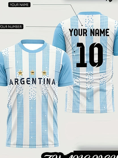 Argentina Football Jersey for Adults | Customizable Fan Shirt
