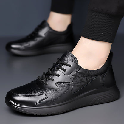 Men's Winter Sneakers, Warm Casual Shoes, Wavy Stitching Design with Comfortable Soft Sole, Casual Sneakers for Street Fashion and Friend Gatherings