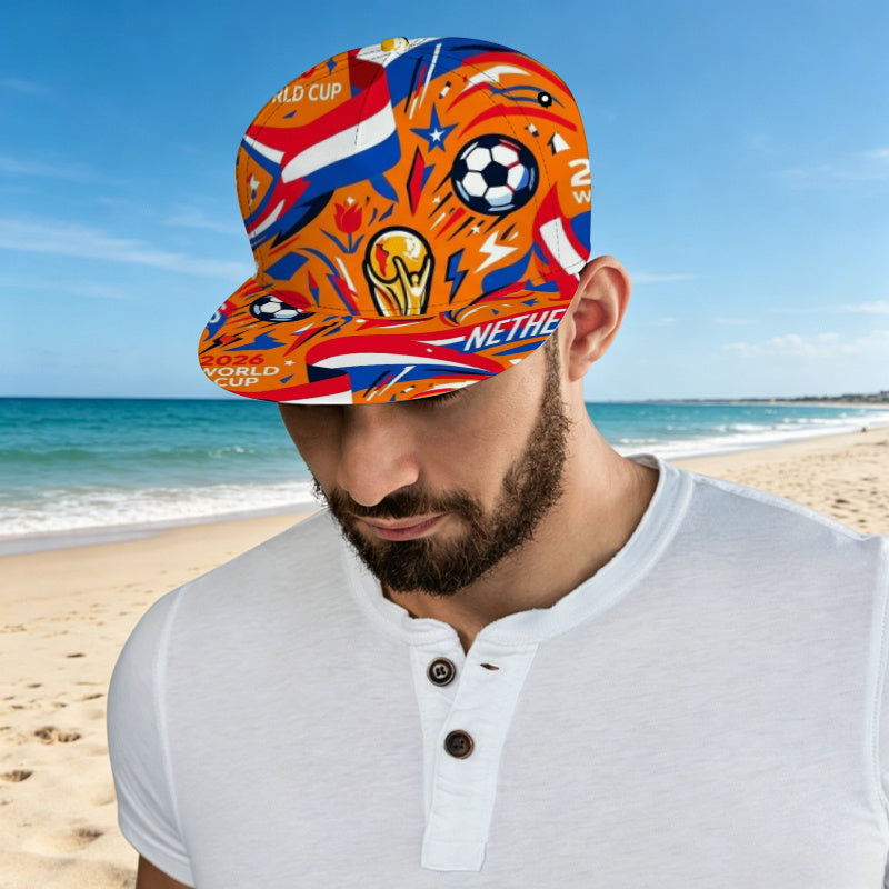 2026 World Cup Fan Baseball Cap with Dutch Flag Design
