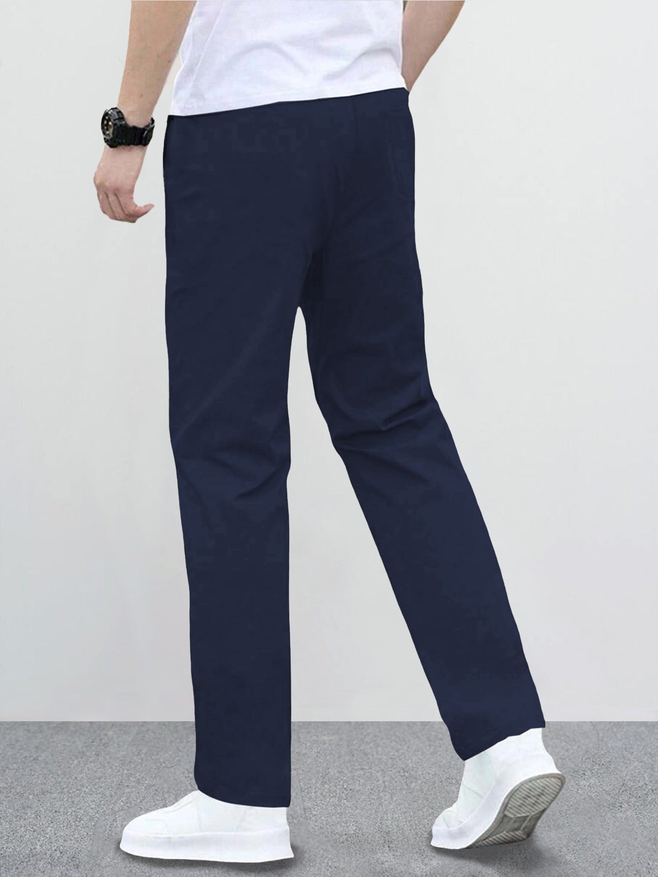 Boys' Versatile Straight Leg Casual Outdoor Pants with Pockets