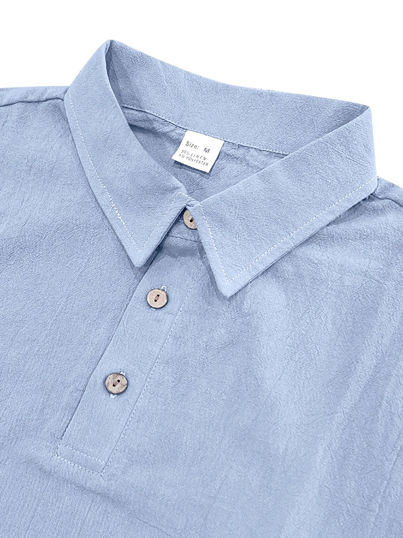 Men's Linen Summer Shirt and Long Pants Set - Casual Loose Fit