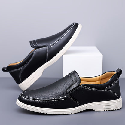 Men's All-Season Casual Flat Shoes - Slip-On Oxford & Derby Style