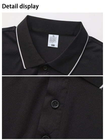 Men's Outdoor Golf Polo Shirt Short Sleeve Summer Casual