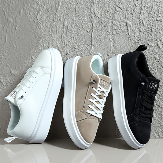 Unisex Platform Sneakers with Height Increase – Minimalist Low-Top Lac - ayq