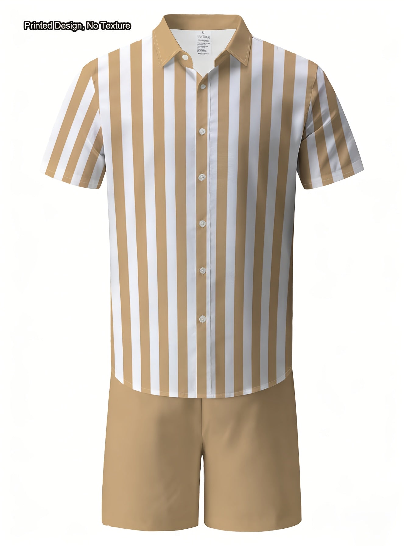 Men's Casual Summer Shirt & Shorts Set with Unique Print