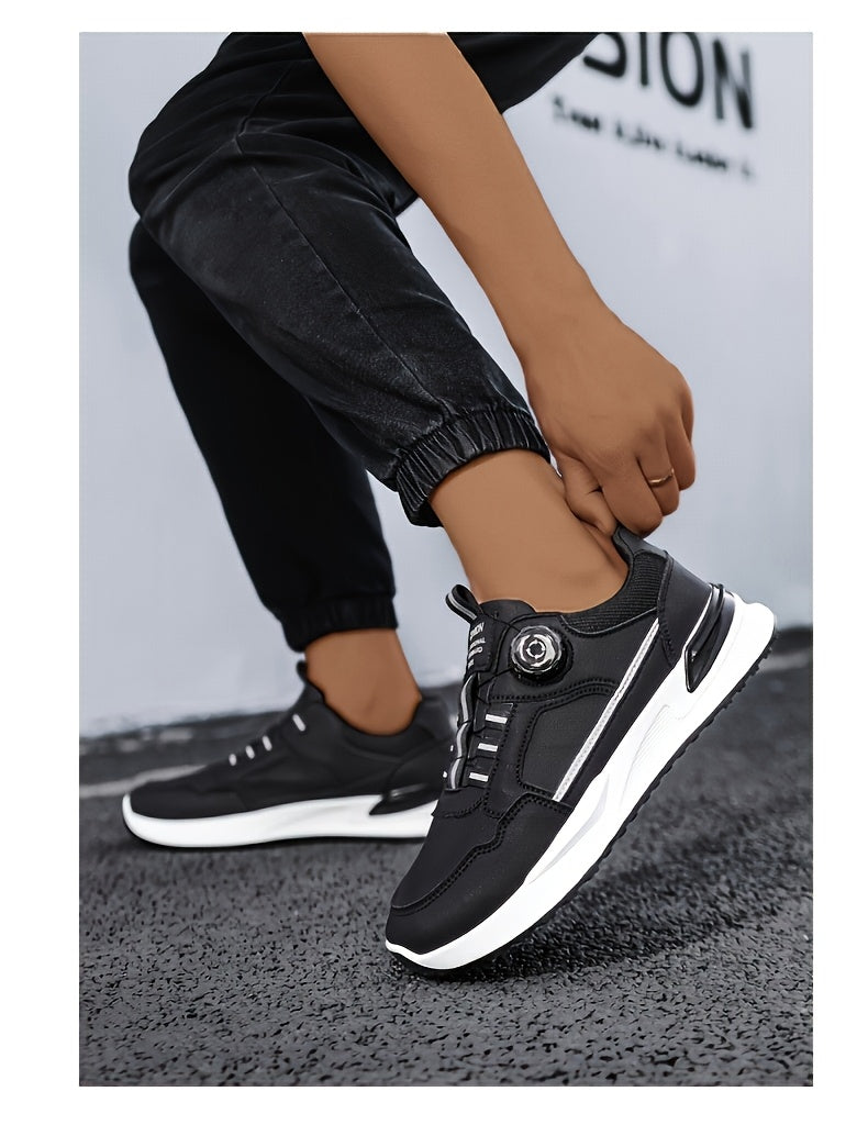 Men'S Large Size sneakers | Versatile Low-Top Running and Cross-Training Shoes, Casual and Preppy Style, Faux Upper, PVC Sole, All-Season Comfort - ayq