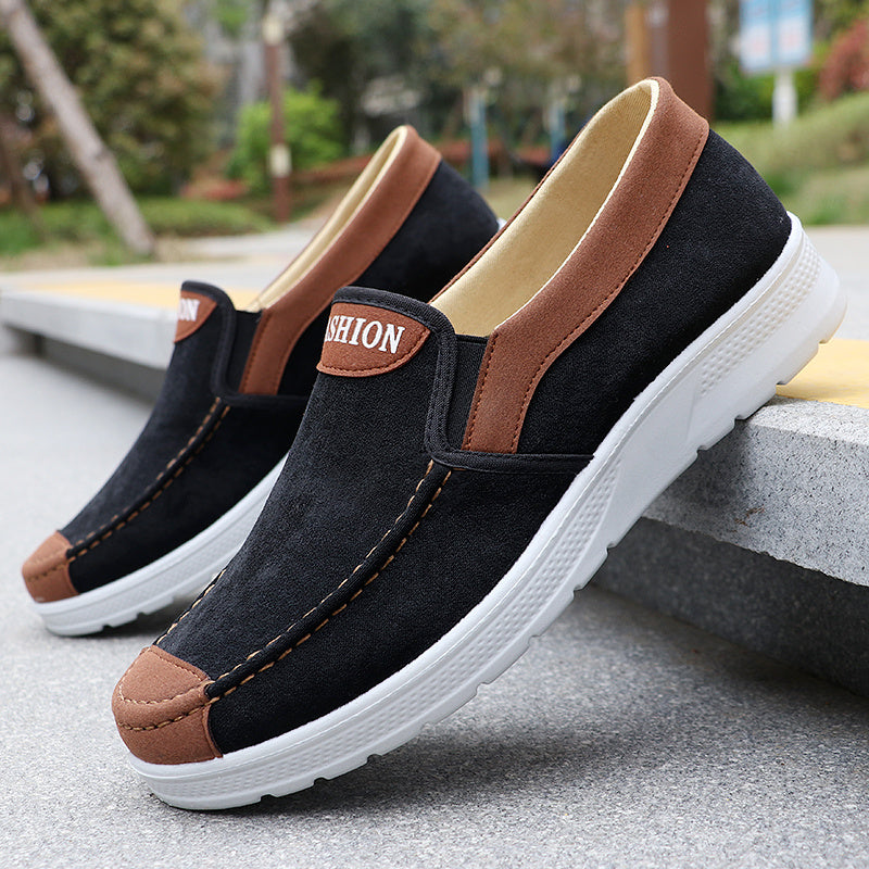 Men'S Low-Top Trail Running and Skateboarding Shoes | Faux Upper, Fabric Insole and Inner, Lace Closure, All-Season Casual Style - ayq
