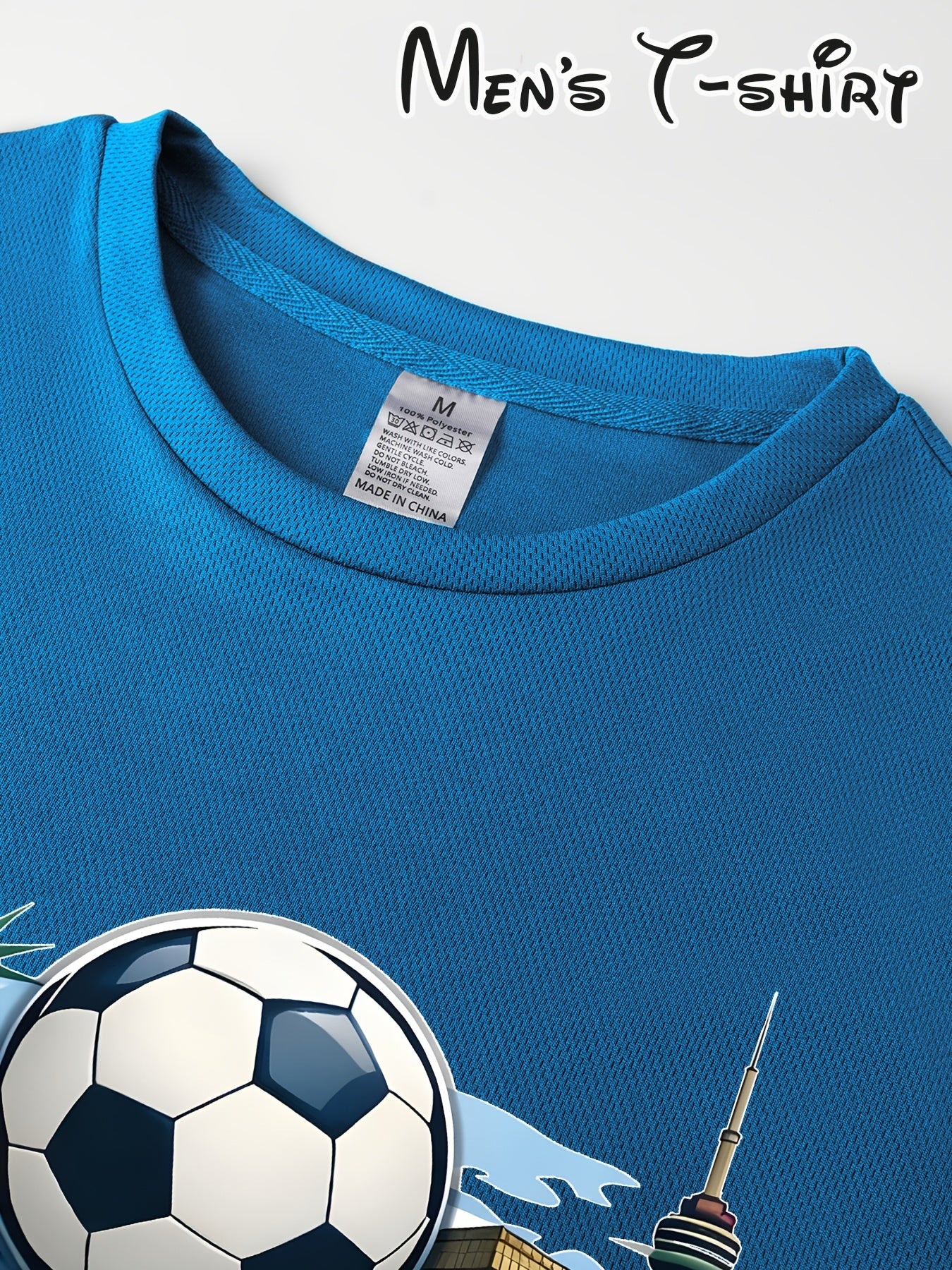 Men's 2026 World Cup Casual Landmark Print Polyester T-Shirt