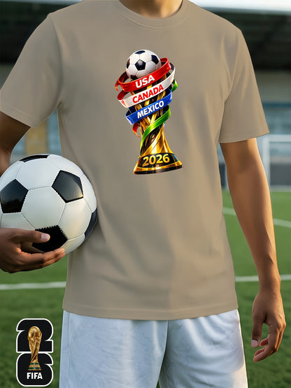 Men's FIFA 2026 World Cup Casual Soft Breathable T-Shirt