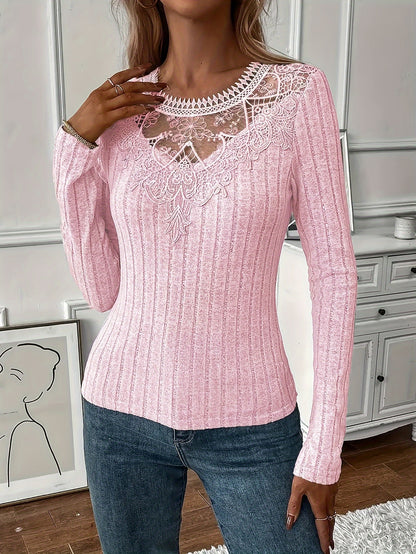 Directional Women'S French Lace Long Sleeve T-Shirt