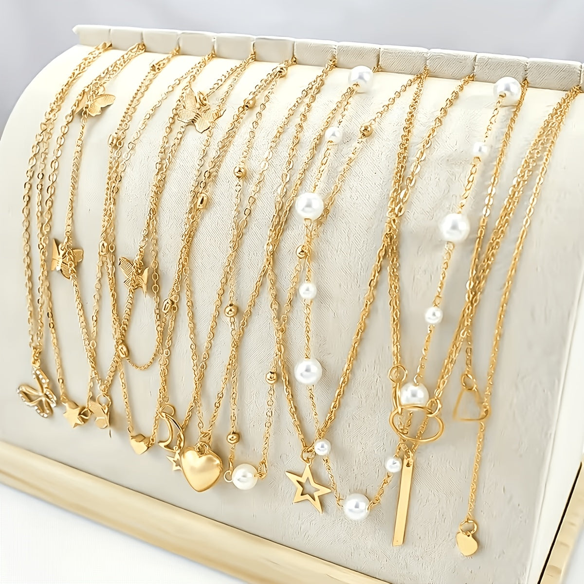 Unisex Boho Multi-layer Choker Set with Butterfly & Star Charms