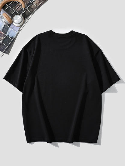 Men'S Jaguar Print Y2K Style T-Shirt - Red, Breathable  Comfortable Short Sleeve Crew Neck Tee for Casual Wear, Outdoor Activities, and Everyday Comfort, Everyday Clothing   Y2K Fashion Tee   Comfortable Fit