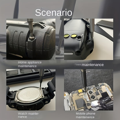 25-In-1 Precision Screwdriver Set for Mobile Phone And Tablet Repairs, Includes Drill Bits, Tweezers, And Pry Tools, Comes with a Portable Storage Case, Essential for Electronic Device Maintenance.