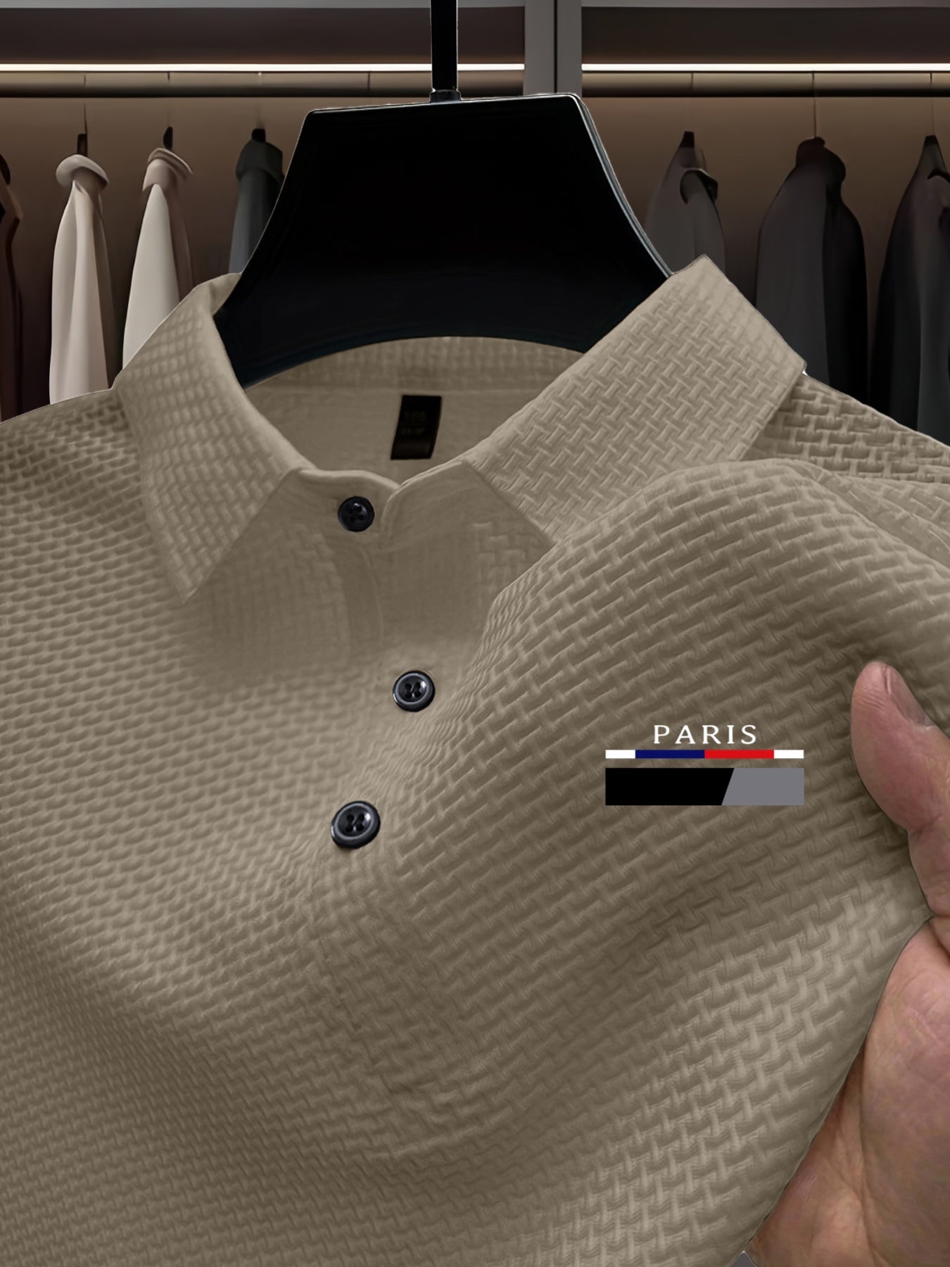 New Arrival of Plus-Size Men'S Polo Shirts, Featuring Short Sleeves And Classic Details Like a Collar And Buttons, Perfect for Casual Everyday Wear - ayq